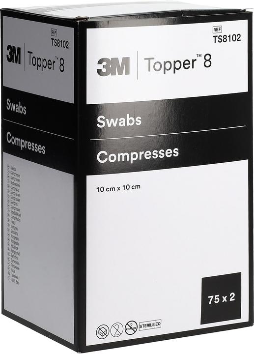 Actual product image Topper 8 NW Compresses 10x10cm sterile 150 pcs.