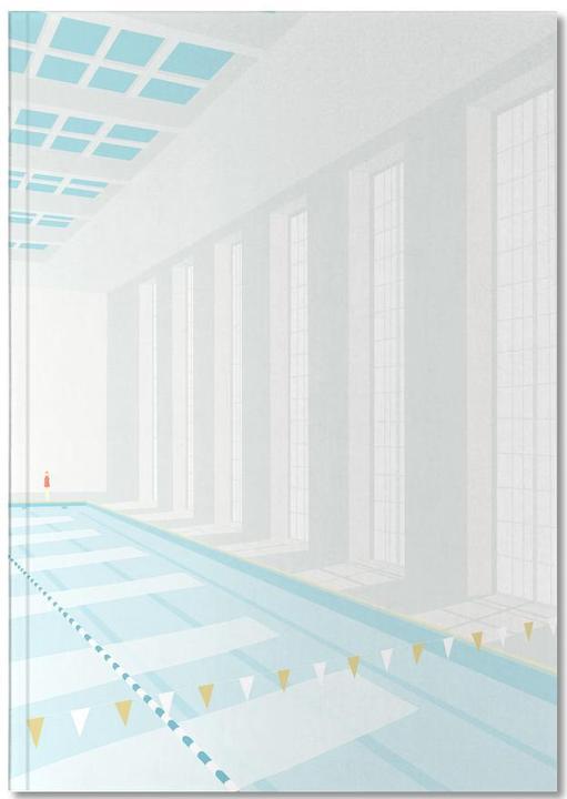 Produktbild Juniqe Svømmehal - Schwimmen (A4, Gepunktet, Harter Einband)