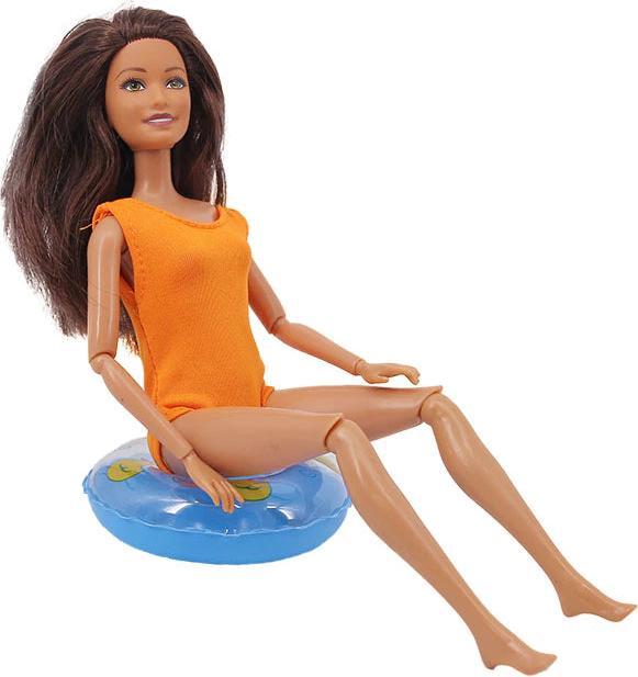 Produktbild Hermex Schwimmringe 5 Stück Set für Barbie Blau Enten Muster