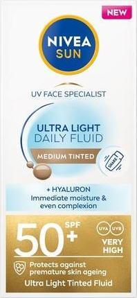 Actual product image NIVEA Daily Fluid Medium Tinted SPF 50+ (Sun cream face, SPF 50+, 40 ml)