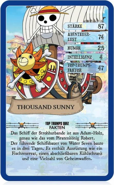 Actual product image Winning Moves Top Trumps One Piece Collectables, card game, from 2 players, from 8 years (DE edition) (German)