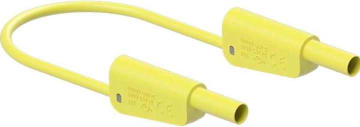 Actual product image Stäubli SLK-4N-F25 Measuring cable ( - ) 50 cm Yellow 1 pc.