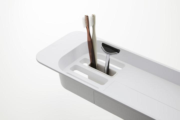 Actual product image Yamazaki Pull out bathroom shelf TOWER (75 x 15.5 x 4.5 cm)