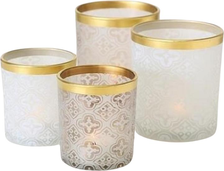 Produktbild Boltze Home Boltze Maroco Windlicht sortiert weiss 8 cm ( 1 Stück ) (1 x)