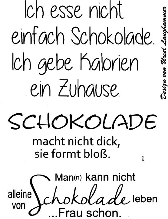 Produktbild Efco Clear Stamps "Schokolade", 4-teilig
