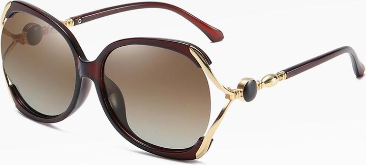 Techsuit - Sunglasses Polarized (1722) - for Women with UV Protection, PC - Brown