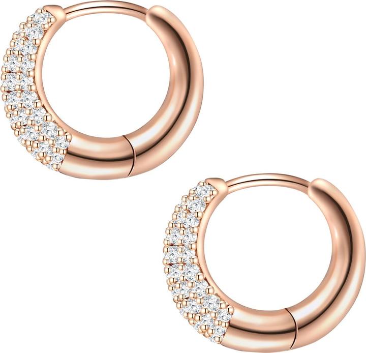 Actual product image Glanzstücke München Ladies Sterling Silver Cubic Zirconia Rose Gold - 28985 (Sterling Silver)