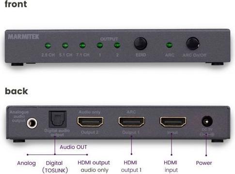 Produktbild Marmitek Connect AE24 UHD Audio Extractor
