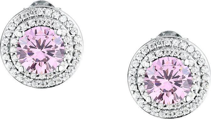 Image du produit Morellato Shiny Silver Earrings With Pink Zircon Tesori Saiw273 (Argent 925)