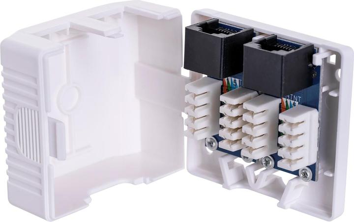 Productafbeelding Lanberg OU6-0002-W Contactdoos RJ-45 Wit