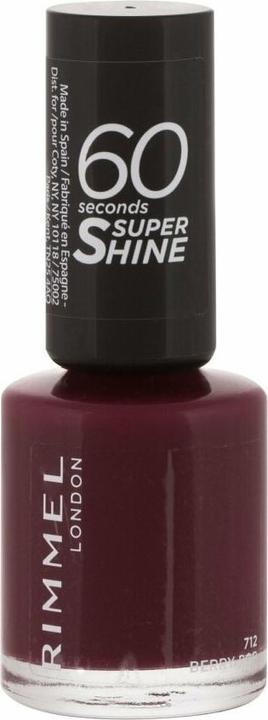 Produktbild Rimmel London 60 SECONDS super shine #712-berry pop (712 Berry Pop, Farblack)