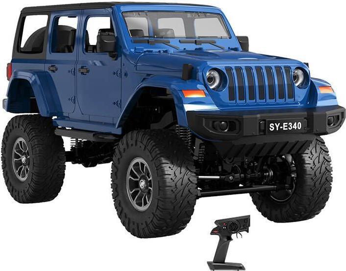 Image du produit Double Voiture télécommandée 1:14 (bleue) Jeep Crawler Pro E340-003