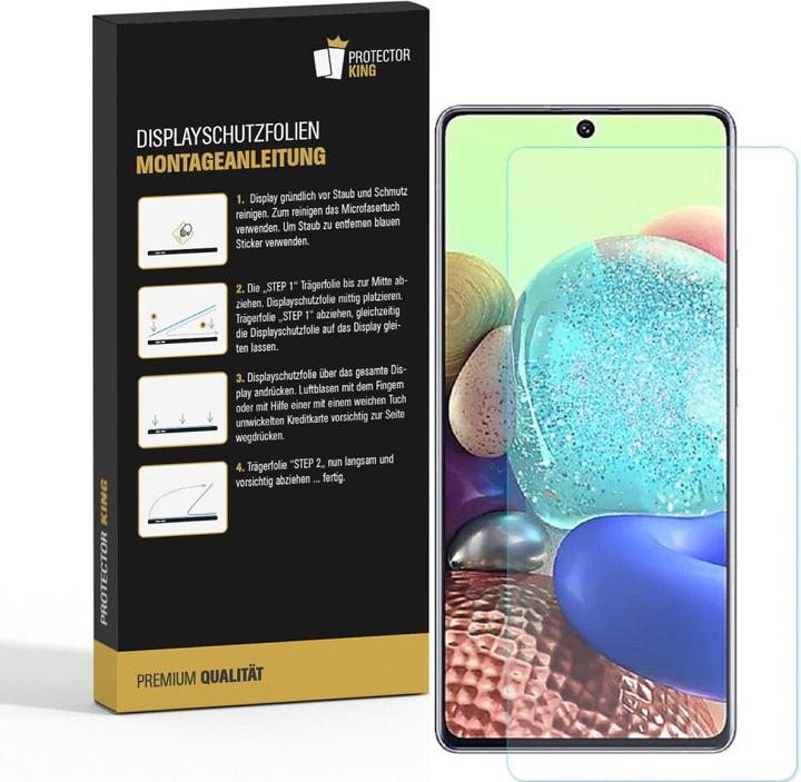 Produktbild Protectorking 3x Panzerfolie Anti-Shock matt entspiegelt (3 Stück, Samsung Galaxy A71)