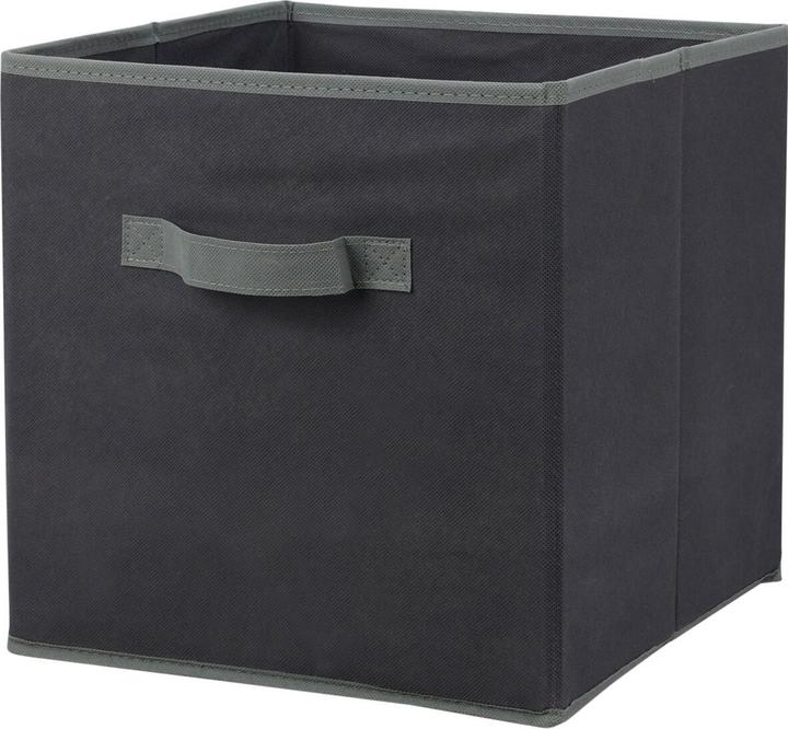 Produktbild Storage Solutions 4er-Set Aufbewahrungsbox mit Henkel, faltbar, 30 x 30 x 30 cm, schwarz (30 x 30 x 30 cm)