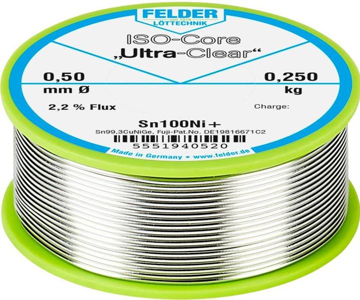 Immagine prodotto Felder Lottechnik 0,25 kg, 0,75 mm (Kit bobina di saldatura)