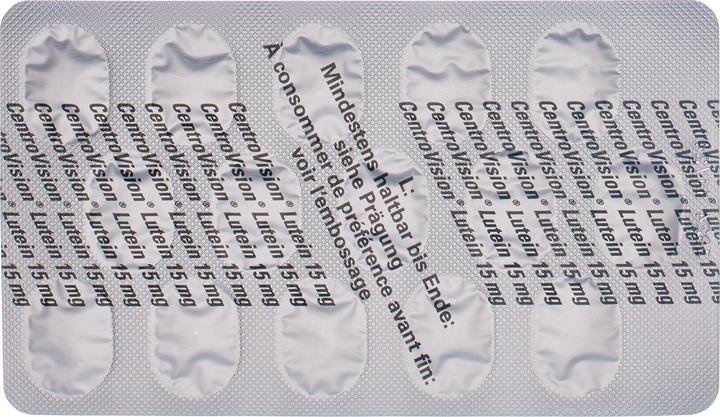Image du produit CentroVision Lutein 15 mg (30 pièce(s), Capsules, 44 g)