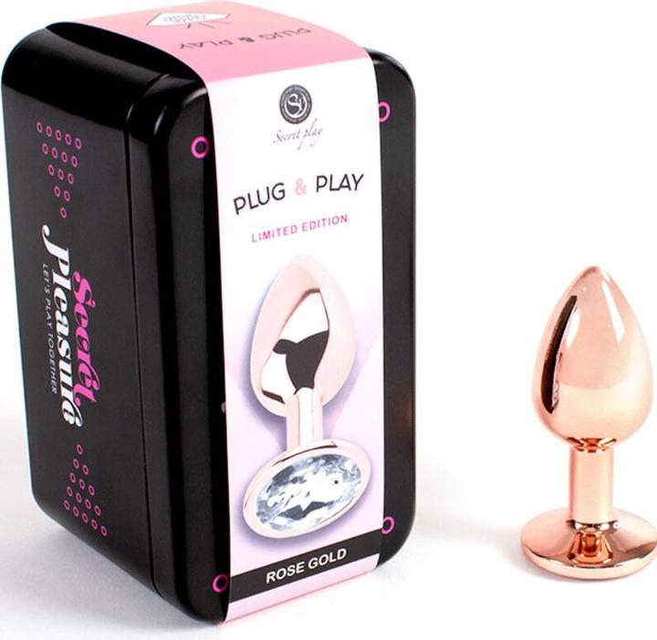 Produktbild Secret play Metall Butt Plug Rotgold Kleine Gr?Sse 7 cm