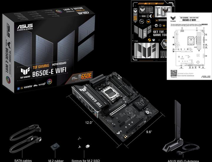 Produktbild ASUS MB TUF GAMING B650E-E WIFI (AM5, AMD B650, ATX)