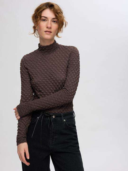 Produktbild Selected Femme Texturiertes Oberteil mit langen Ärmeln (L)