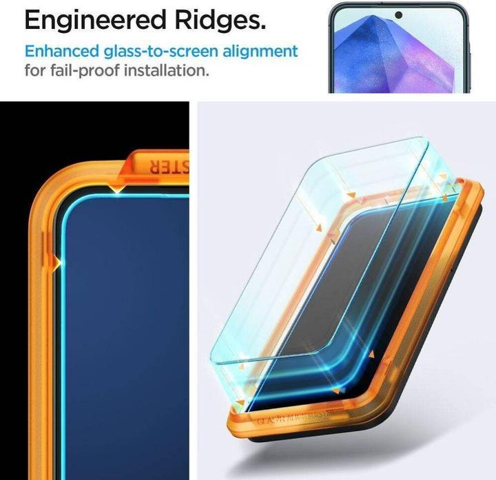 Actual product image Spigen ALM Glas.Tr Sam A55 5G 2szt. szkło hartowane AGL07775 (2 Piece, Samsung Galaxy A55)