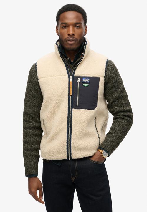 Actual product image Superdry Vintage Retro Fleece Gilet (S)