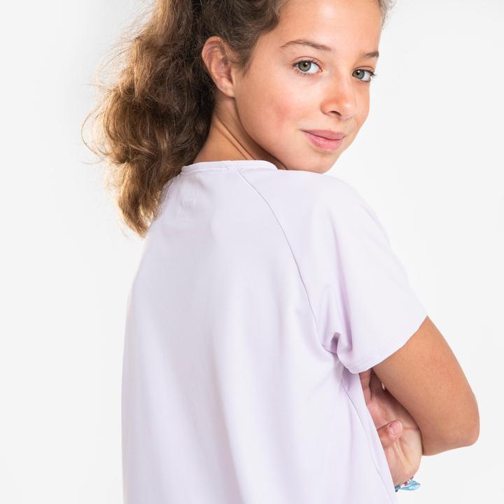 Actual product image Kiprun Laufshirt kurzarm Mädchen atmungsaktiv - Dry+ 500 lila (164)