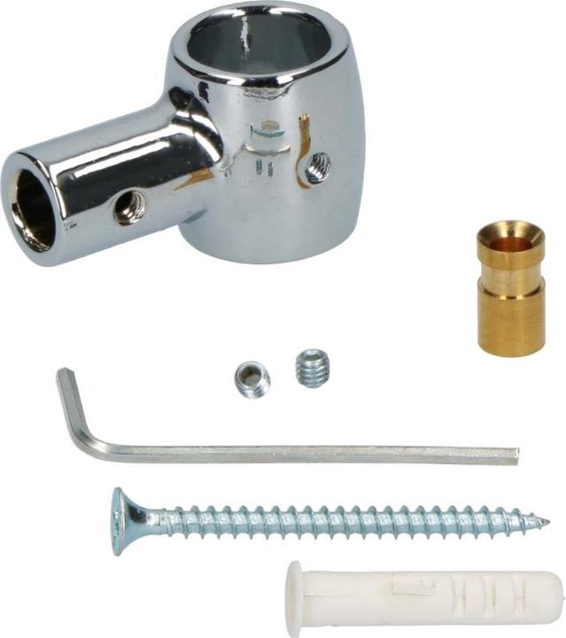 OK-Line Rohhalter-Set rund Druckguss verchromt (1 pcs.)