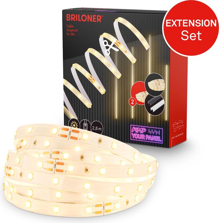 Produktbild Briloner Extension Set On/Off LED stripe 2,6m, 147xLED,Ergänzungsset (260 cm)