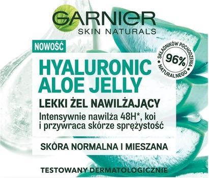 Garnier Gel hydratant à la gelée d'aloès hyaluronique pour peaux normales / combinées 50ml (50 ml, Gel visage)