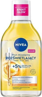 NIVEA Mizellen-Reinigungswasser für empfindliche und müde Haut Illuminating 400ml (Mizellenwasser, 400 ml)