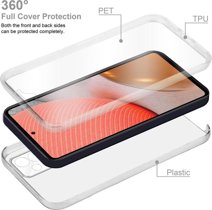 Actual product image Cadorabo TPU 360 Degree Case Cover (Samsung Galaxy A72)