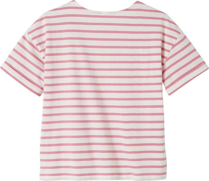 Produktbild Vertbaudet Geringeltes Mädchen T-Shirt mit Recycling-Baumwolle (146)
