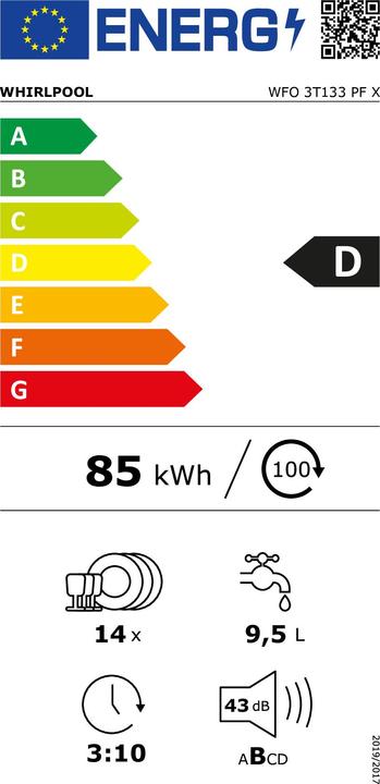 Energie-Label Whirlpool WFO 3T133 PF X