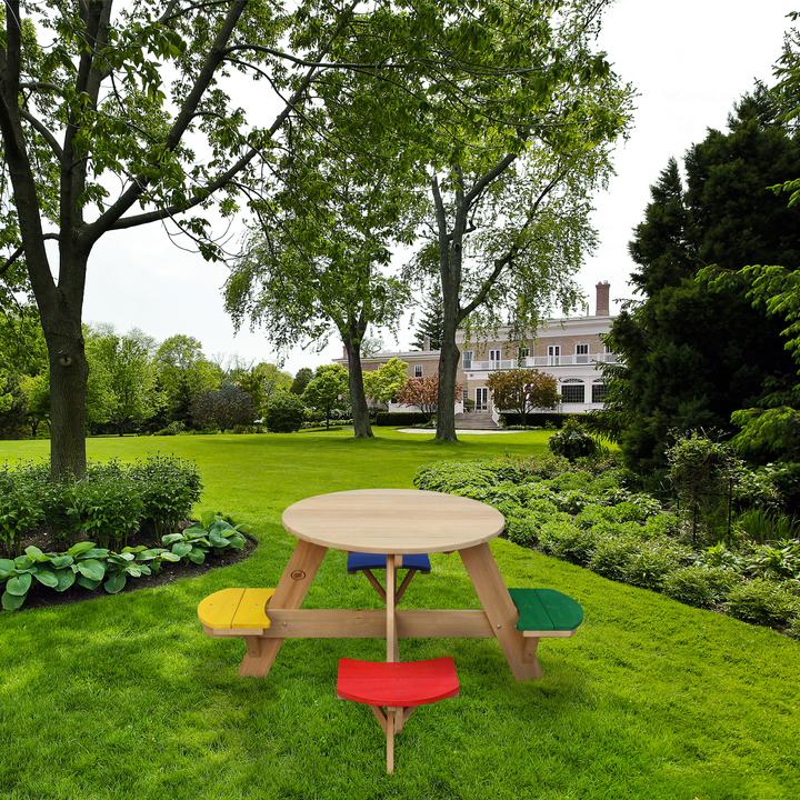Image du produit Axi Table de pique-nique ovni ronde arc-en-ciel