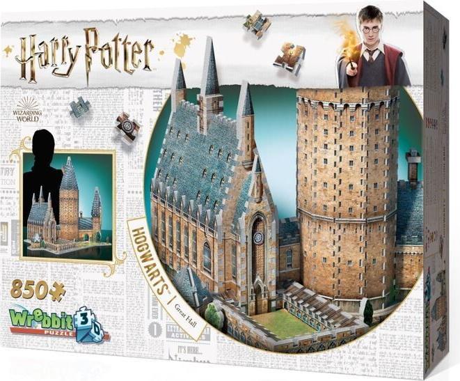 Actual product image Wrebbit 3D Hogwarts Great Hall (850 pieces)