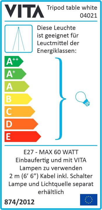 Label énergétique Umage Table tripode (E27)