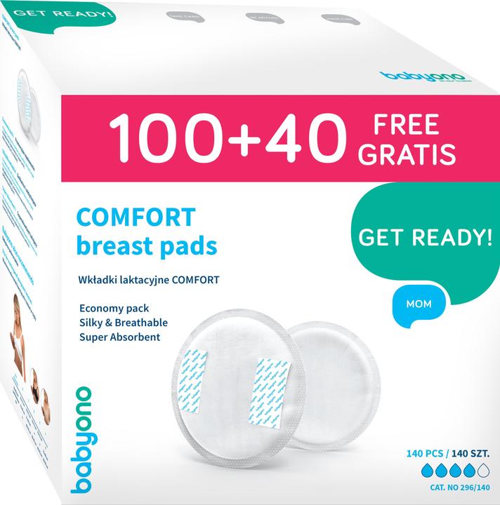 Actual product image Babyono COMFORT bra inserts, 140 pcs. (140 x)