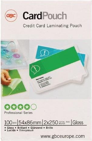 Image du produit GBC Films de plastification de qualité supérieure (Carte de crédit, 100 pièce(s), 250 µm)