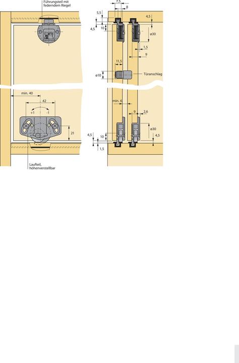 Produktbild Hettich Führungsteil Slide Line 55