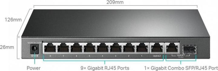 Immagine prodotto TP-Link TL-SG1210MP (9 Porti)