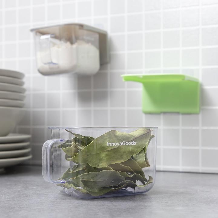 Actual product image InnovaGoods 2x self-adhesive kitchen container (0.42 l)