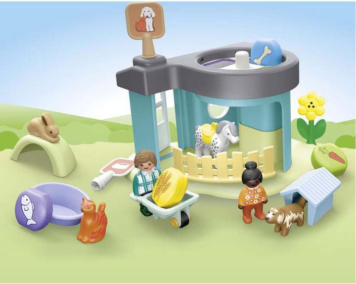Image du produit Playmobil Pension pour animaux avec distributeur de nourriture (71690, Playmobil 1.2.3)