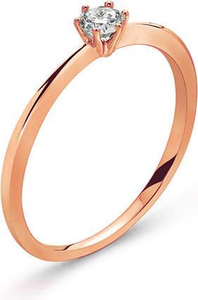 Natsumi Schmuck Diamantring Rotgold 18K/750 0.15 ct H si