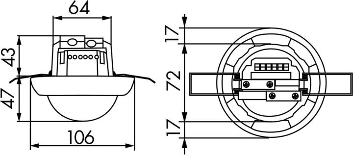 Produktbild BEG 92149 Präsenzmelder PD4-1C-DE RAL9010 (12 m)