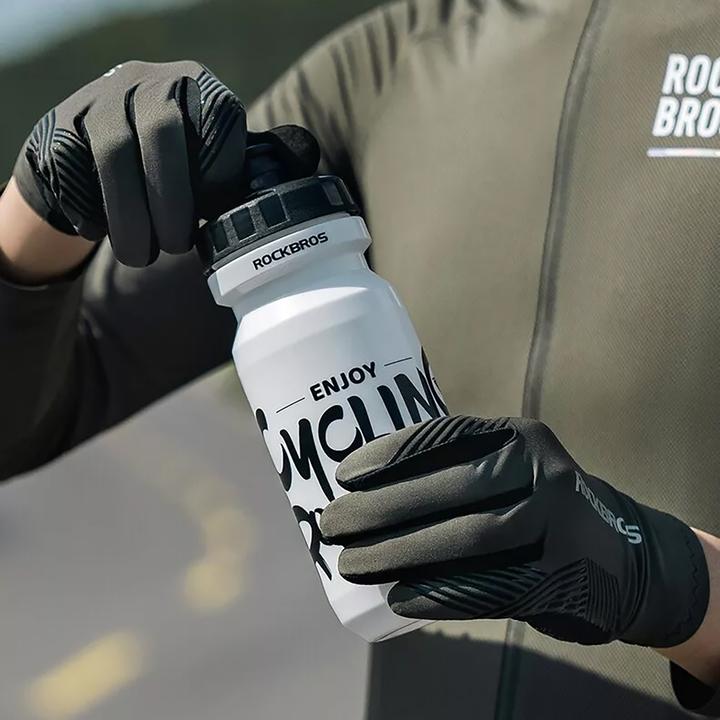 Image du produit Rockbros 16110006003 gants de vélo antichocs taille L - vert et noir (L)