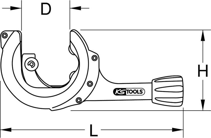 Actual product image KS Tools Ratchet pipe cutter (250 mm)