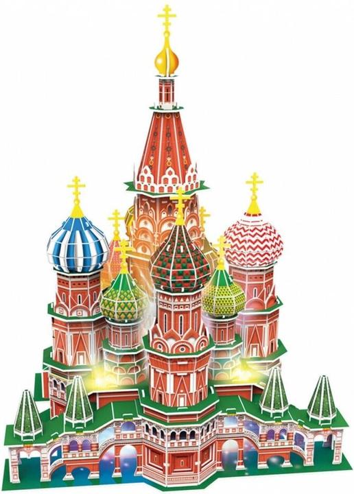 Produktbild Cubicfun 3D-Puzzle „St. Basilius-Kathedrale" (LED) (224 Teile)