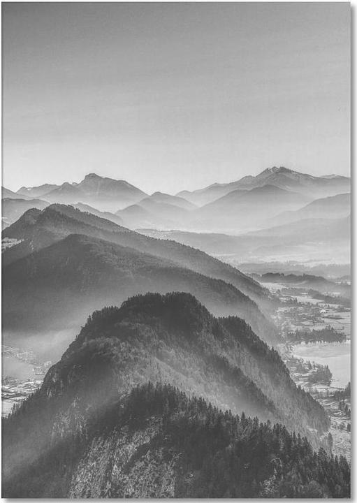 Image du produit Juniqe Balade en ballon au-dessus des Alpes (A5, Blanc)