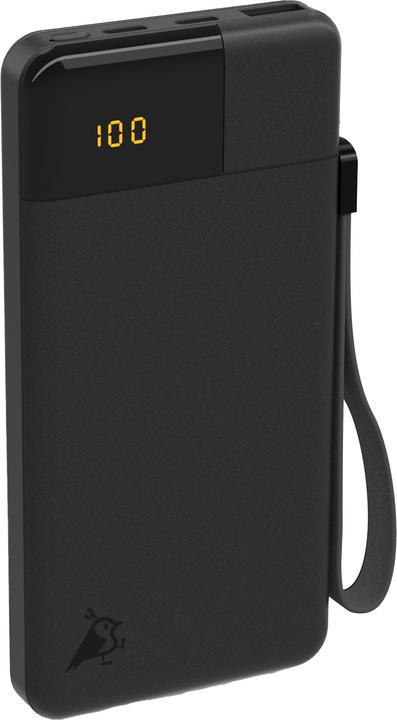 Aqiila Powerbird B10B - Powerbank 10000 mAh, 20W - Zwart (10000 mAh, 20 W, 37 Wh)