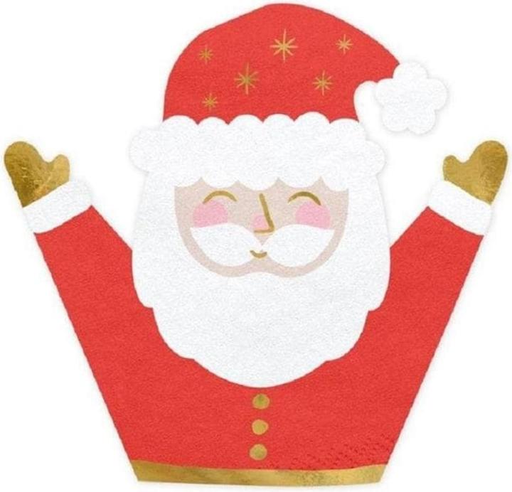 Actual product image Partydeco Christmas napkins (20 x, 16 x 15 cm)